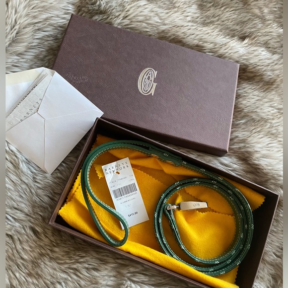 Goyard Dog Goyard Green Goyardine Dog Leash 1cm Poshmark